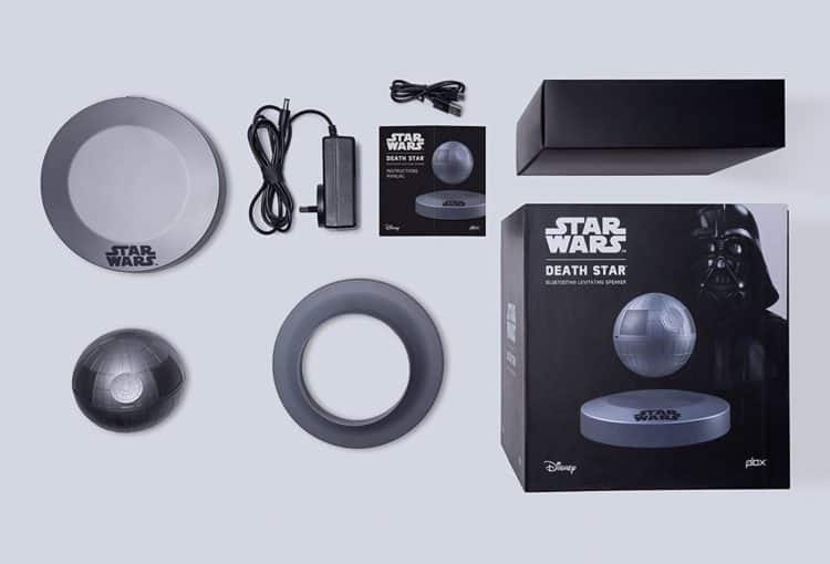 Contenido caja del Altavoz Plox Estrella de la Muerte Bluetooth Star Wars