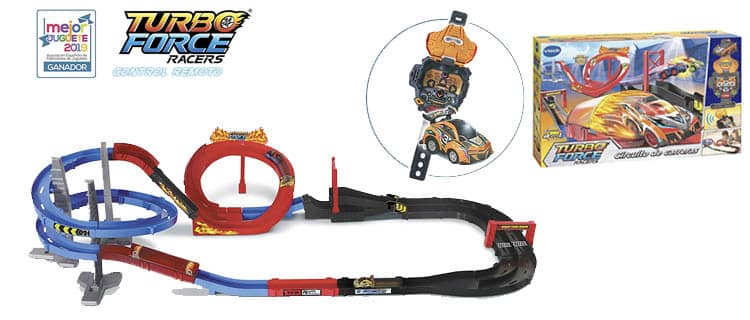 circuito de carreras VTech Turbo Force Racers. Los mejores juguetes para regalar en Navidad 2019 y Reyes 2020