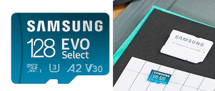 Samsung EVO Select Micro SD con adaptador