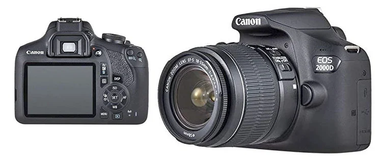 canon eos 2000d Mejor cámara réflex para principiantes (actualizado)