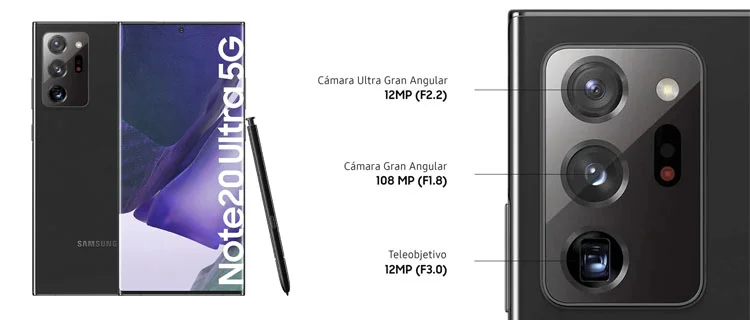 Smartphone samsung galaxy note20 ultra 5g Mejores móviles a la venta