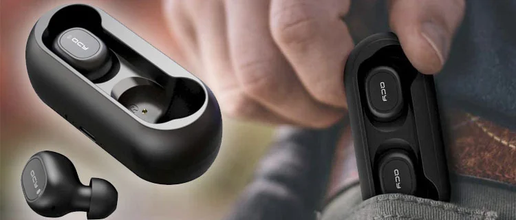 Auriculares Bluetooth baratosHOMSCAM Auriculares inalámbricos QCY con Bluetooth 5.0