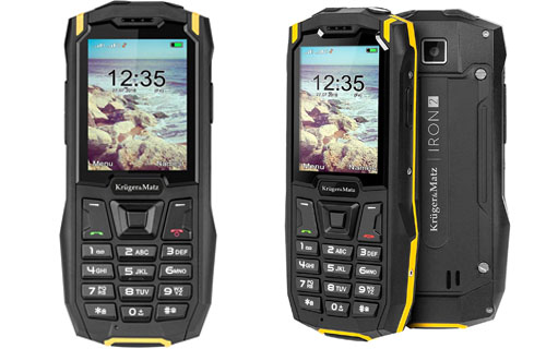 Krüger&Matz KM0459 Iron 2 teléfono móvil con teclas para trabajar y para mayores