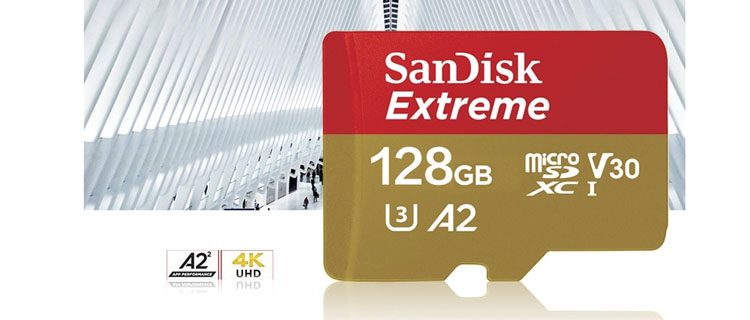 Sandisk Extreme micro SD V30 A2 128GB