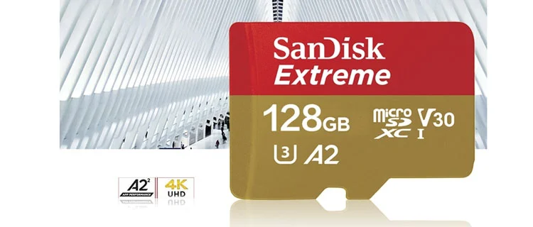 Sandisk Extreme micro SD V30 A2 128GB