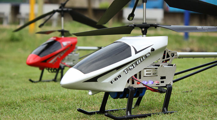 dron helicóptero grande con control remoto