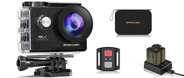 Action cam Apexcam 40 MP mejor cámara de acción barata 2022