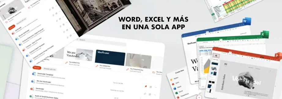 Microsoft Office Edit & Share con word y excel en una sola aplicación para tablet y móvil