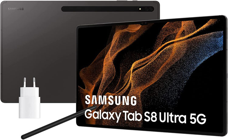Samsung Galaxy Tab S8 Ultra con Cargador – Tablet Android de 14,6 Pulgadas 512 GB 5G tables más caras