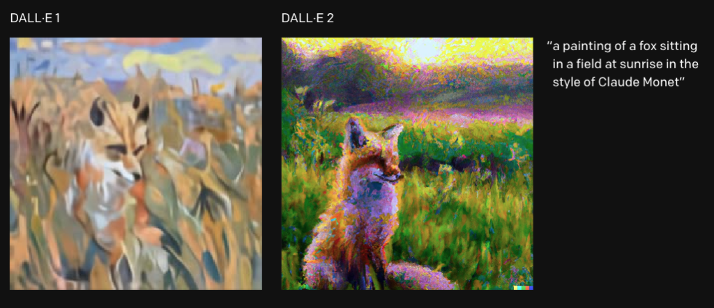 DALL·E 2 evolución de imágenes IA desde su primera versión 