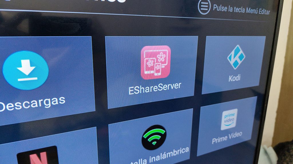 App EShare Server en Smart TV Android