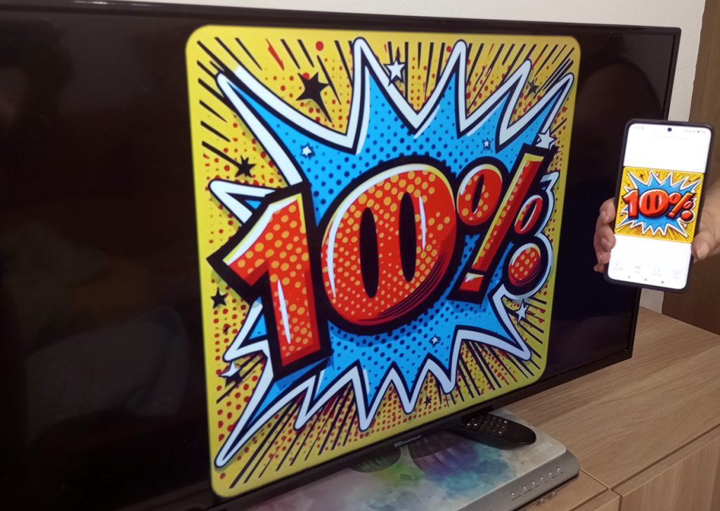 EShare funcionando a la vez en móvil y Smart TV con sistema Android